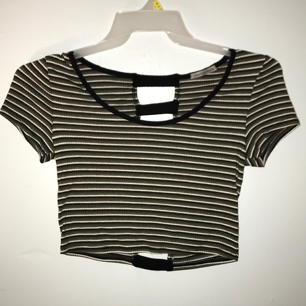 Striped crop top